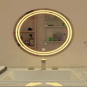 Perkhoff  Two Round Trending Led Mirror